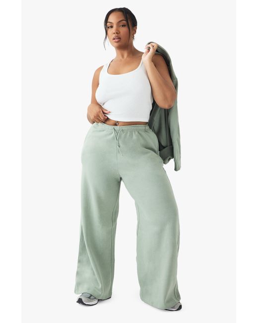 Pantalón Deportivo Plus De Pernera Recta Con Bordado Dsgn Studio DSGN Studio de color Green