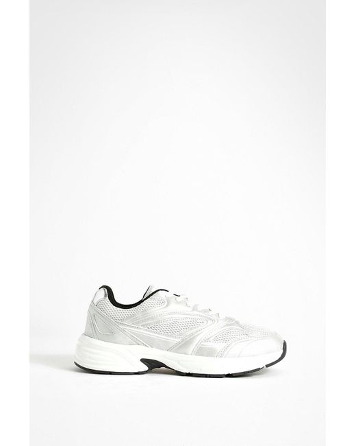 Boohoo White Chunky Sporty Dad Sneakers