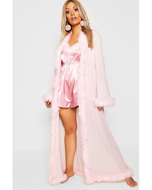 Boohoo Plus Gemma Collins Kimono Robe 