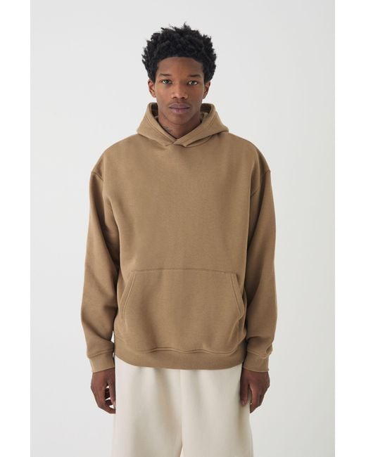 BoohooMAN Basic Hoodie in Natural für Herren