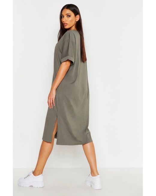 oversized cotton t shirt dress