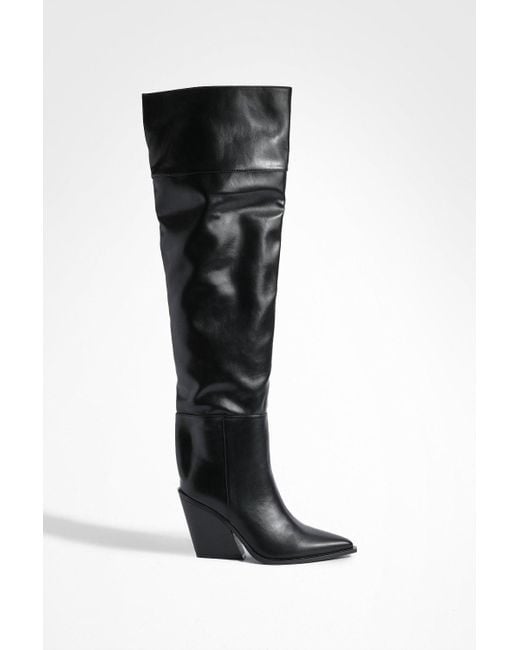 over the knee boots boohoo