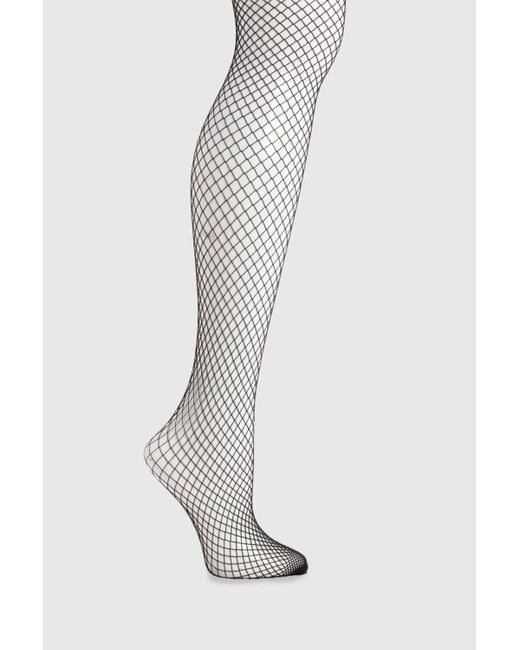 Boohoo Red Plus Fishnet Tights