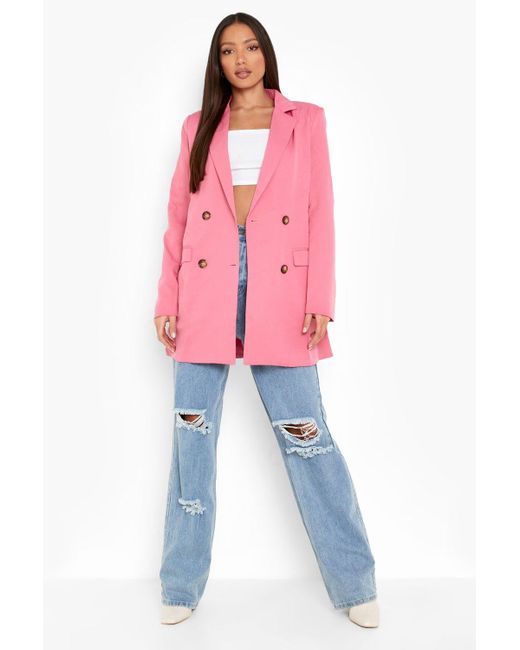 tall pink blazer