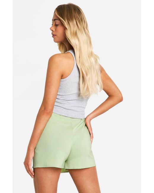 Boohoo Green Sage Skort
