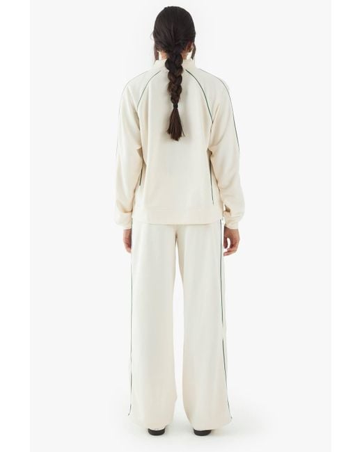 DSGN Studio White Tricot Piping Track Pants