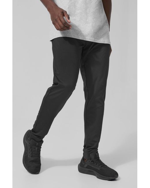Boohoo Man Active Performance Tapered Joggers in Gray | Lyst