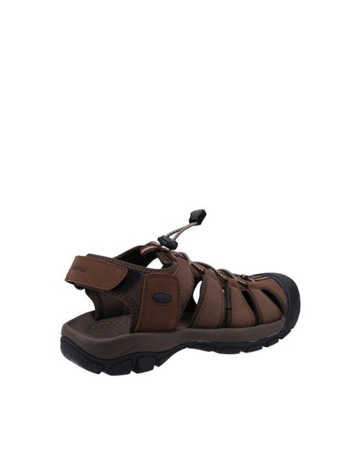 BoohooMAN Brown Hush Puppies Peru Sandal for men