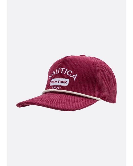 BoohooMAN Red Nautica Krost X Nautica Trucker Hat for men
