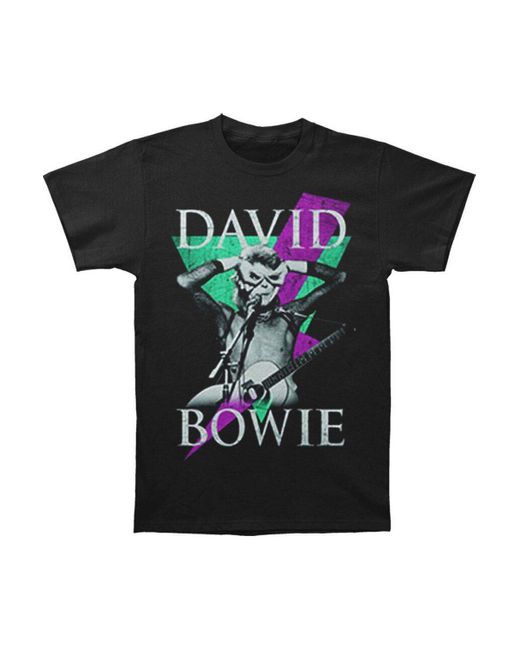 BoohooMAN Black David Bowie Thunder T-shirt for men