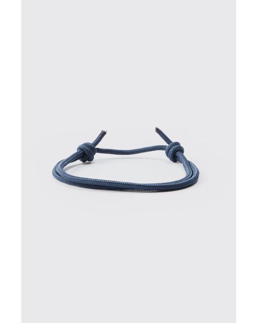 BoohooMAN 3 Pack Rope Adjustable Bracelets In Multi in Blue für Herren