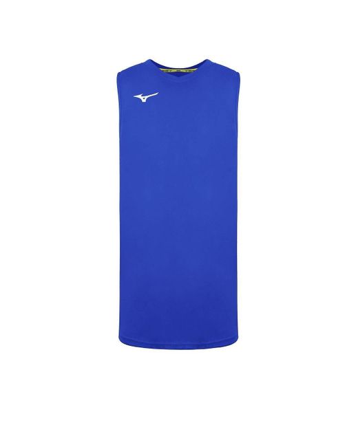 BoohooMAN Mizuno Authentic Basketball V-neck Royal Blue Vest for men