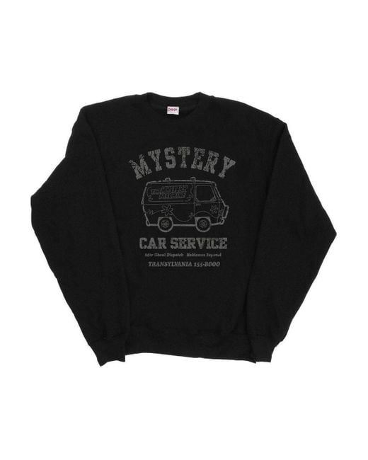 BoohooMAN Black Scooby Doo Mystery Car Service Sweatshirt for men
