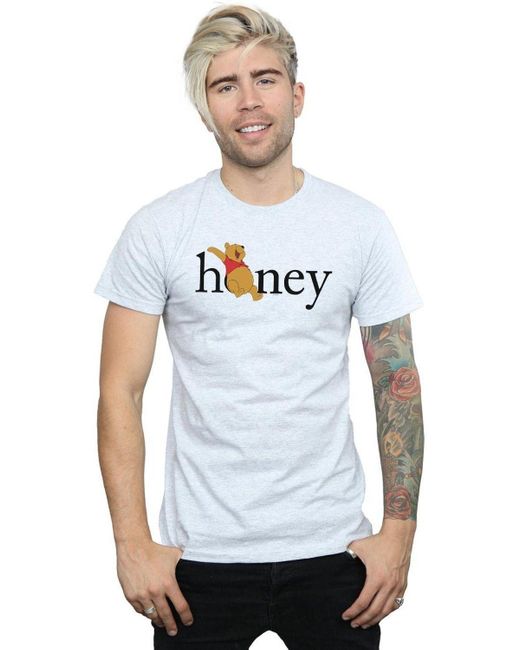 BoohooMAN White Disney Winnie The Pooh Honey T-shirt for men