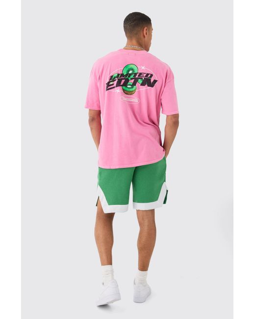 Boohoo Green Official Basketball Shorts