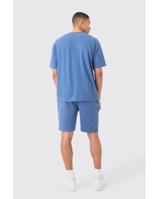 BoohooMAN Loose Man Official Mesh Short in Blue für Herren
