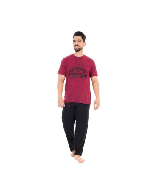 BoohooMAN Red Harry Potter Hogwarts Pyjamas for men