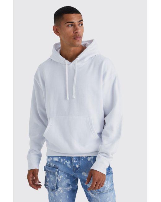 White hoodie with blue butterfly shop