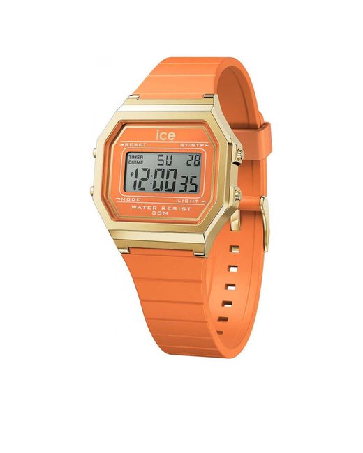 BoohooMAN Orange Ice-watch 022052 Ice Digit Retro 32mm Quartz Watch for men