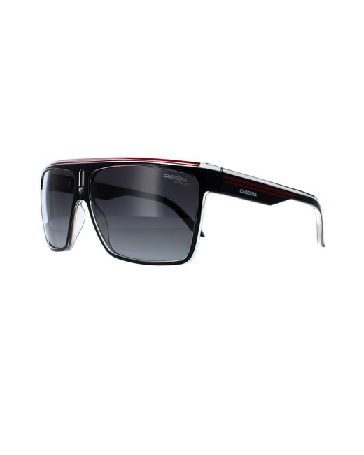 BoohooMAN Carrera Shield Black Red Gold Dark Grey Gradient 22 Sunglasses for men