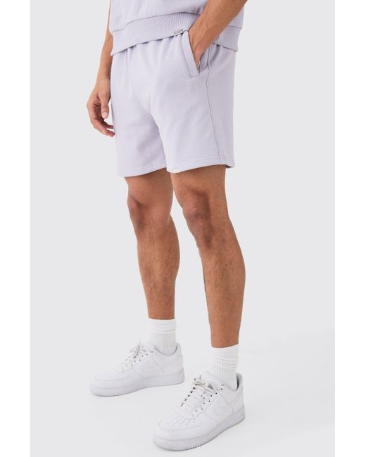BoohooMAN White Relaxed Fit Short Length Heavyweight Short for men