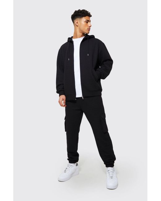 boohooman cargo tracksuit