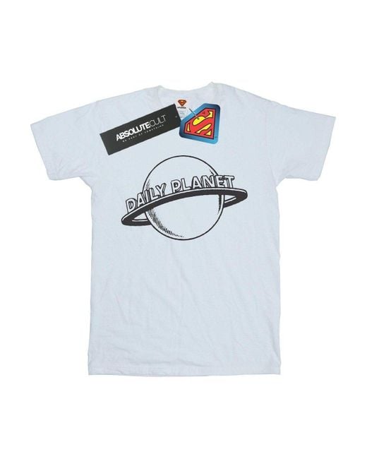 BoohooMAN White Dc Comics Superman Daily Planet T-shirt for men