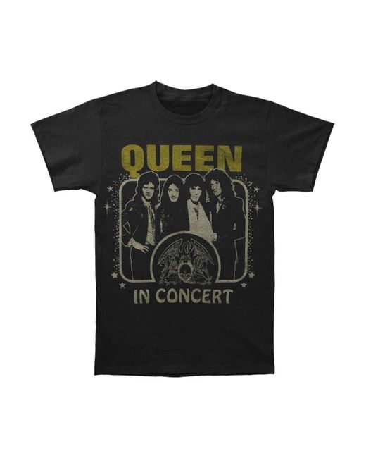 BoohooMAN Black Queen In Concert T-shirt for men
