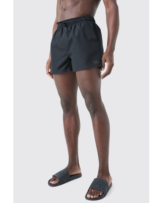 BoohooMAN Black Short Core Trunks for men