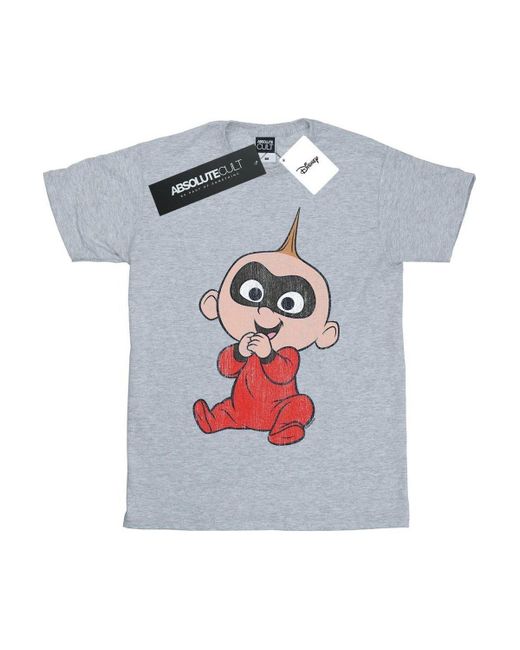 BoohooMAN Gray Disney Incredibles 2 Jack Jack T-shirt for men