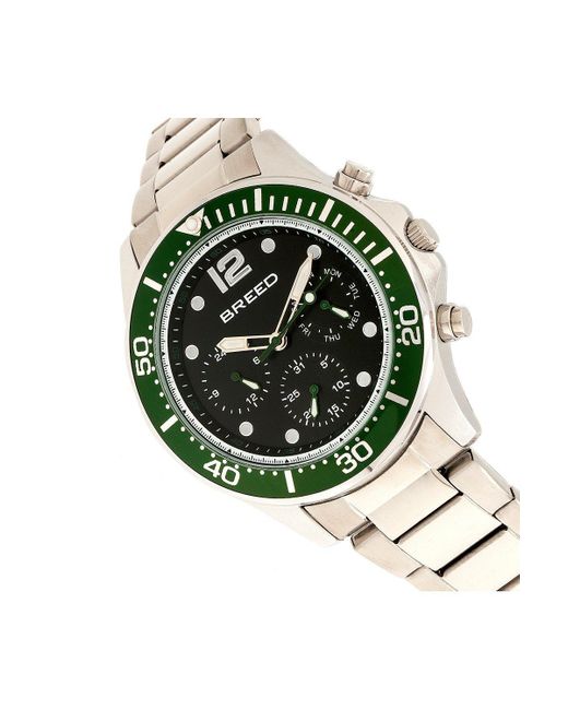 BoohooMAN Gray Breed Pegasus Bracelet Watch With Day & Date for men
