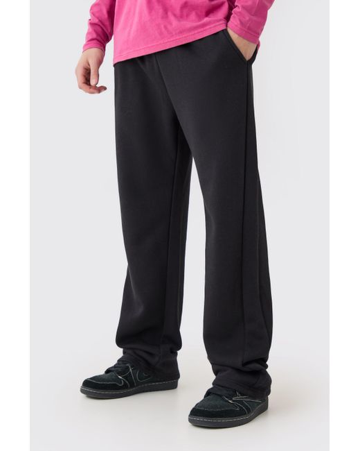 BoohooMAN Black Relaxed Gusset Jogger for men