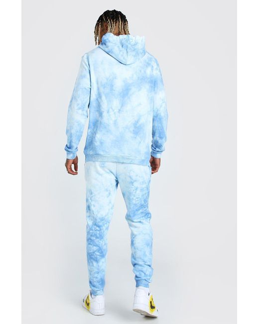BoohooMAN Cotton Tie Dye Trippy Print 