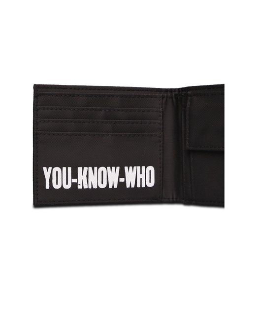 BoohooMAN Harry Potter Wizards Unite Neon Voldemort Bi-fold Wallet, Black (mw652630hpt) for men
