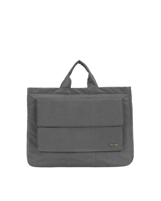BoohooMAN Gray Smith And Canova Landscape Nylon Tote Bag for men