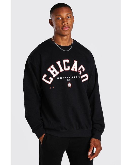 boohooman black sweatshirt