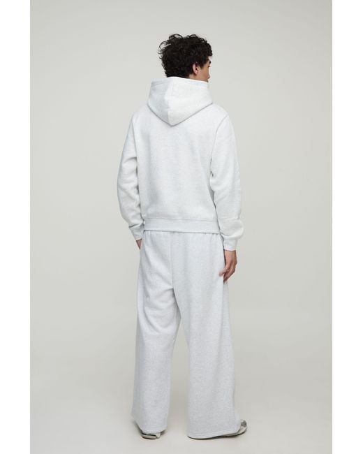 BoohooMAN White Basic Extreme Wide Leg Jogger for men