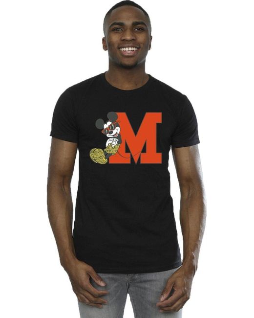 BoohooMAN Black Disney Mickey Mouse Leopard Trousers T-shirt for men