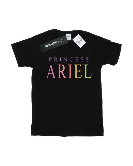 BoohooMAN Black Disney The Little Mermaid Ariel Graphic T-shirt for men