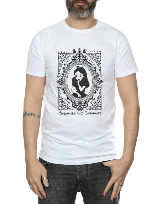 BoohooMAN White Disney Alice In Wonderland Frame T-shirt for men