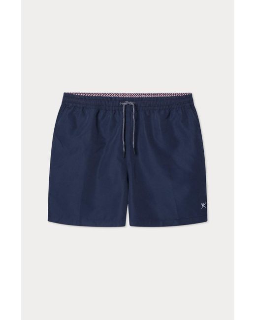 BoohooMAN Blue Icon Solid Swimshort Navy for men