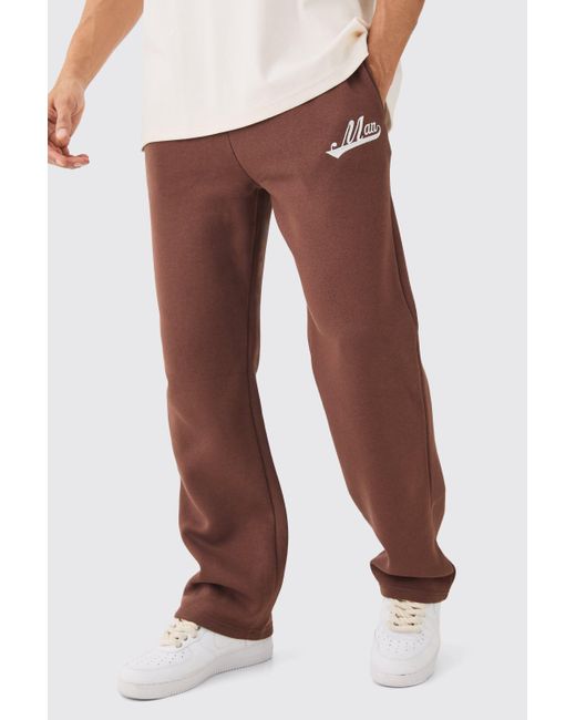 BoohooMAN Brown Relaxed Fit Jogger for men