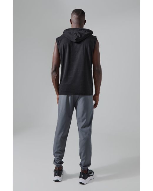 BoohooMAN Gray Active Gym Tapered Jogger for men