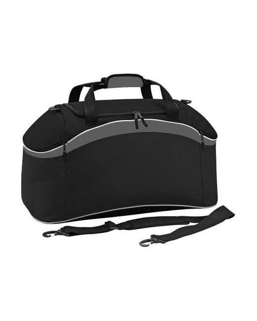 BoohooMAN Black Bagbase Teamwear Sport Holdall Duffle Bag (54 Litres) for men