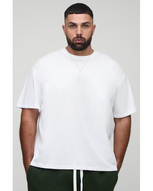 Plus Oversized Chicago Doberman Print T-Shirt Boohoo de color Gray
