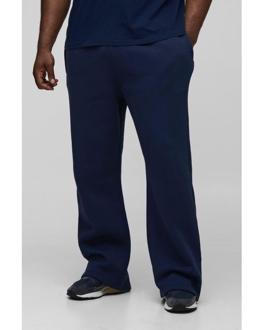 Boohoo Blue Plus Basic Straight Leg Joggers