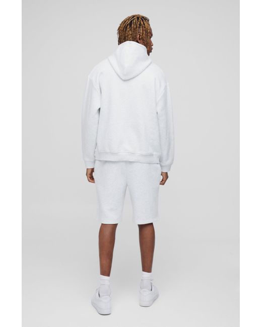 Boohoo White Tall Loose Fit Mid Length Basic Shorts