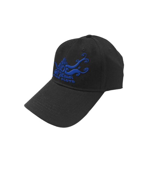 BoohooMAN Black Pink Floyd Dark Side Of The Moon Swirl Strapback Baseball Cap for men