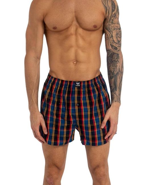 BoohooMAN Blue Kandor Hexster Woven Boxers 6pk for men