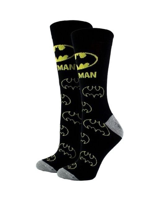 BoohooMAN Black Dc Comics Novelty Batman Socks | Funny Assorted Gift Socks For Batman Lovers for men